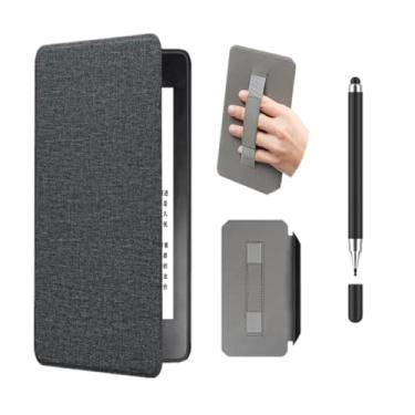 Imagem de Akacy Textura de tecido protetor dobrável com capa de pulso para Kindle Paperwhite 6.0 (Geração 2018), capa leve (3)