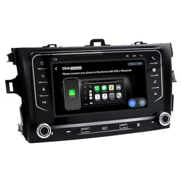 Imagem de 4 + 64 G】 Android Carplay estéreo para Toyota Corolla 2009-2013, rádio Corolla com tela sensível ao toque de 17,8 cm, sem fio, CarPlay e Android Auto/Navegação GPS/Bluetooth 5.2/Controle de voz/Rádio