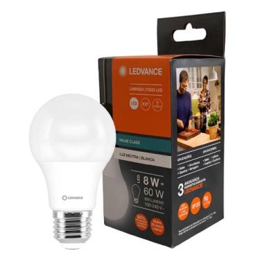 Imagem de Lampada Led Bulbo 8W 806Lm 160 Ip20 E27 Bivolt Ledvance, 127/220V, BRA