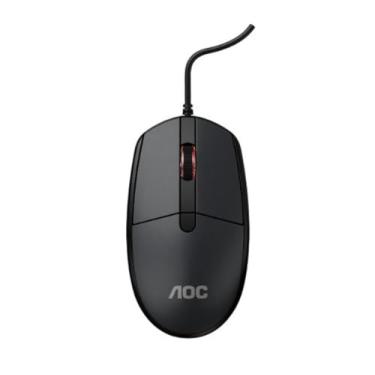 Imagem de Mouse Para Computador com Fio USB, Óptico 1000 DPI, Ergonômico Ambidestro, Preto, Plástico ABS, Modelo MS130, 12x6x3cm, 98g