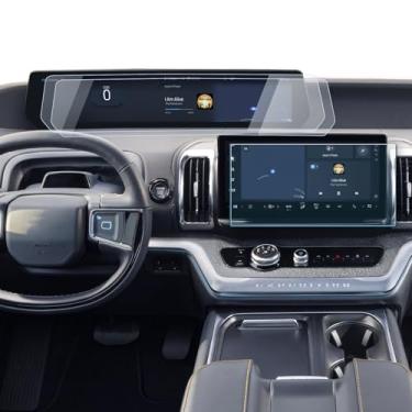 Imagem de LANTU 3 peças protetoras de tela de carro para Ford Expedition 2025-2026 (Ativo/Platina/TREMOR/King Ranch) Acessórios Nano Touchscreen Protector Film 61.0 cm Dual Integrated & 33.5 cm Navi