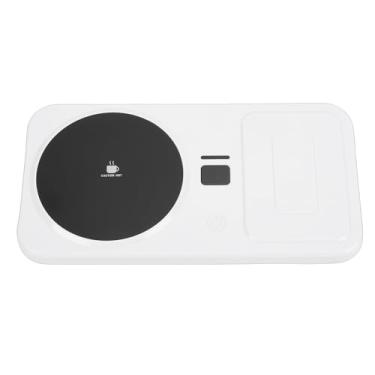 Imagem de Asixxsix Aquecedor de Canecas, Aquecedor Elétrico Multifuncional de Canecas Com Carregamento Sem Fio, 3 Configurações de Temperatura, Base Antiderrapante, para Leite de café