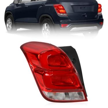 Imagem de FETUSI Conjunto de luz traseira LED compatível com Chevy Trax 2017-2022, lado esquerdo do motorista lanterna traseira freio traseiro lâmpada traseira substitui OEM GM2800298 42750549