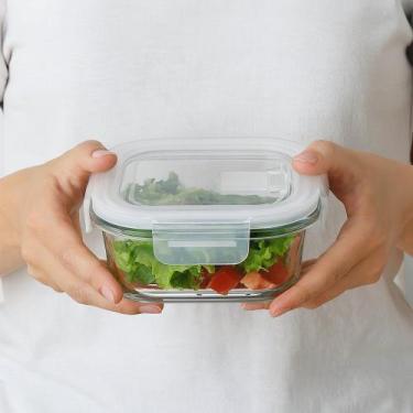 Imagem de Pote Hermético de Vidro Quadrado 520 ml - IDEAL
