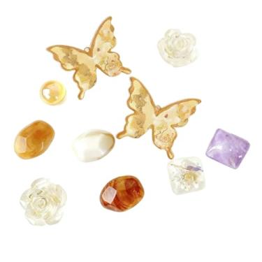 Imagem de Umvabifut Pingentes femininos com laço, conjunto de pingentes de decoração de sapatos de tamanco para sandálias, correntes brilhantes para sapatos femininos para tamanco, muti, Small