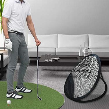 Imagem de Rede de Treinamento Chipping Golfe - Auxiliar Eficaz Swing para Prática Interna Melhore a Precisão Nylon Configuração In
