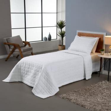 Imagem de Kit Cobre-Leito Solteiro 2 Peças Soft – Dupla Face Matelado – Branco