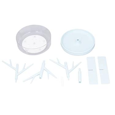 Imagem de Ainoli jóias pendurado suporte de árvore forma ramo rotativo destacável estudante jóias armazenamento expositor organizador desktop (Azul)