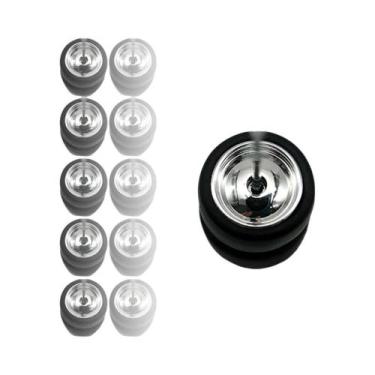 Imagem de Rodas De Modelo De Brinquedo Em Escala 1/64 Com Pneus De Borracha Lisa