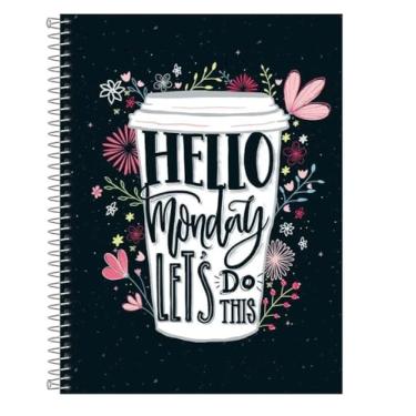 Imagem de Caderno Espiral Capa Dura Escolar Universitário 96 Folhas