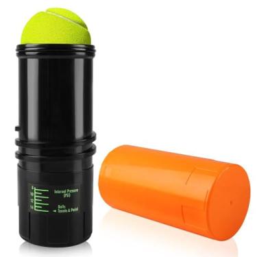 Imagem de Pressurizador de Bola de Tênis, Capacidade de 3 Bolas, 8-14PSI, Laranja