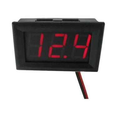 Imagem de Voltímetro Digital À Prova d'Água 4.5V-30V Com Display LED De 0.56 Pol