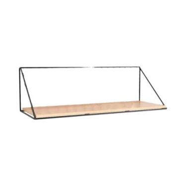 Imagem de Prateleiras Flutuantes De Madeira Montadas Na Parede Com Cesta De Aram