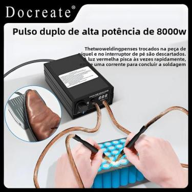 Imagem de Kit De Mini Soldador De Ponto De 8000W Para Pacote De Baterias 18650, 