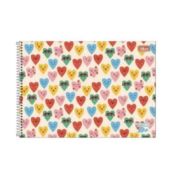 Imagem de Caderno Cartografia Desenho Milimetrado C.Dura 96Fls Tilibra -, Coraçõ