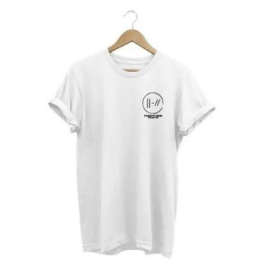 Imagem de Camiseta Feminina Twenty One Pilots Lançamento - Baby Look, Branco, G
