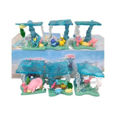 Imagem de Caixa Surpresa De Figuras De Anime Pokémon Pikachu Eevee Snorlax Céu E