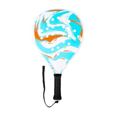 Imagem de Baoblaze Raquete de tênis de praia, raquete de padel, de entretenimento leve e profissional para playground, Azul Laranja