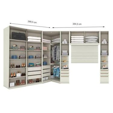 Imagem de Quarto Modulado Casal Ambiente Composição 6 New Predileto 6 Peças Arei