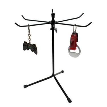 Imagem de Porta Chaveiros E Meia Aranha Bijuterias Giratório Ferro kit C/ 5 unid