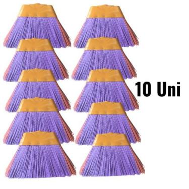 Imagem de Vassoura De Nylon Sem Cabo Cx 10 Unidades - Fantastica