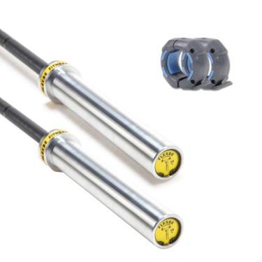 Imagem de Dupla Barras Olímpica Cross,lpo 2.0m 15kg + Presilhas - Flex Fit Franc