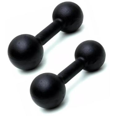 Imagem de Par de Halteres de Ferro Fundido Pintado - 6 Kg-Unissex