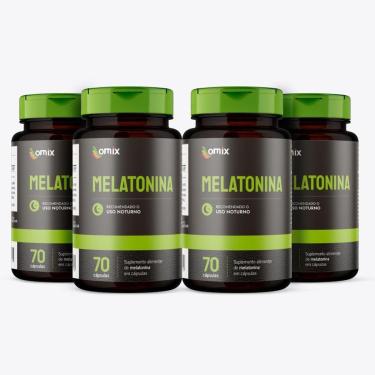 Imagem de Kit 4x - Melatonina - 70 cápsulas-Unissex