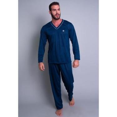 Imagem de Pijama Mvb Modas Blusa Manga Comprida E Calça Masculino-Masculino