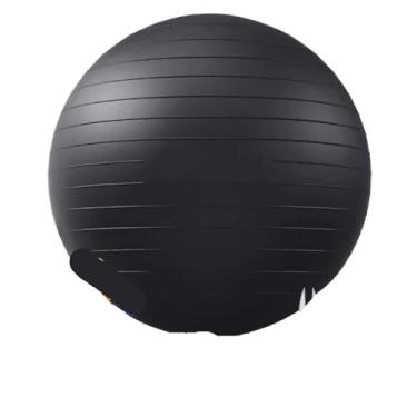 Imagem de Bola de equilíbrio de ioga de 45 a 75 cm, equipamento de ginástica para musculação, bola de pilates, acessórios femininos, ioga, bola de fitness, equipamento esportivo (preto, 55 cm)
