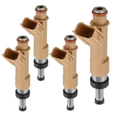 Imagem de HYR 23250-0T020 Conjunto de 4 injetores de combustível com 12 furos, adequado para Toyota Scion L4 1.8L, 2009-2017 Corolla, Matriz 2009-2013, L4 1.8L, 2008-2009 xD, Gas, Substituição # 23250-3700 10