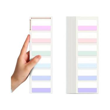 Imagem de Etiquetas Adesivas De Cores Claras 420pcs 3 Tamanhos 6 Cores Reutilizá