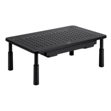 Imagem de Suporte para Monitor e Notebook ELG, com Ajuste de Altura, Gaveta, - SM087-Unissex