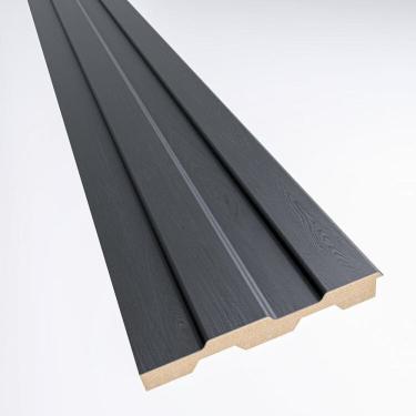 Imagem de Painel Ripado em Placa 10,5 X 270cm 5,60m² Mdf Preto