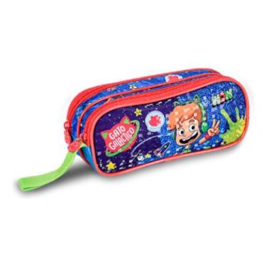 Imagem de Estojo Duplo Escolar Oficial Gato Galactico Clio Style, Gato Galactico