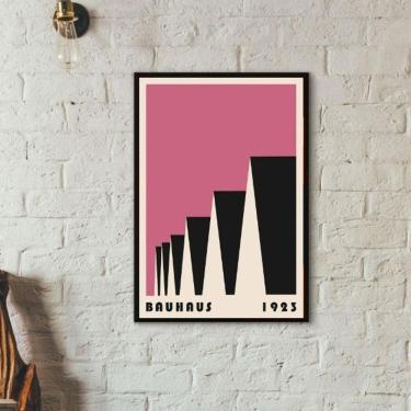 Imagem de Quadro Bauhaus Pink - Factory Roofs 45X34Cm