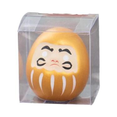 Imagem de Boneco Daruma De Cerâmica Japonesa Para Riqueza E Prosperidade, Amulet