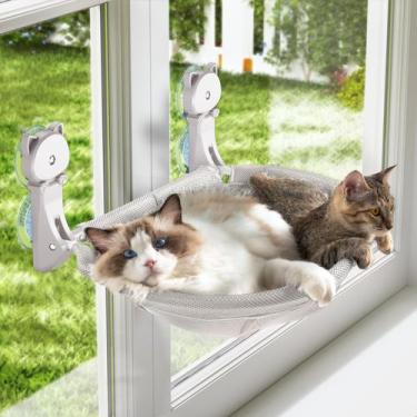 Imagem de Reposera para ventana de gato JUNSPOW inalámbrica que brilla en la osc