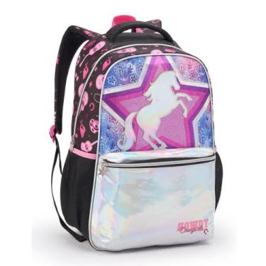 Imagem de Mochila Escolar Infantil Feminina Cowgirls - Seanite, Rosa
