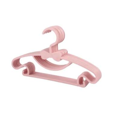 Imagem de Cabides De Plástico Para Crianças, Pacote Com 10, Organizador De Roupa