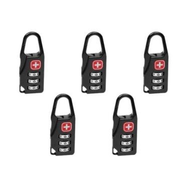 Imagem de Cadeado De Combinação Antifurto Em Liga Metálica Para Armário, Bagagem