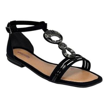 Imagem de Sandália Mississipi Rasteira MF013 Preto-Feminino
