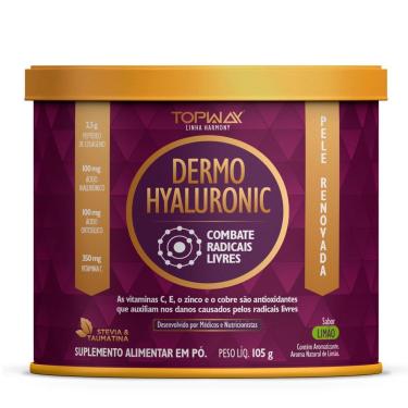 Imagem de Suplemento Para Pele Dermo Com Ácido Hialurônico 105G Topway-Unissex