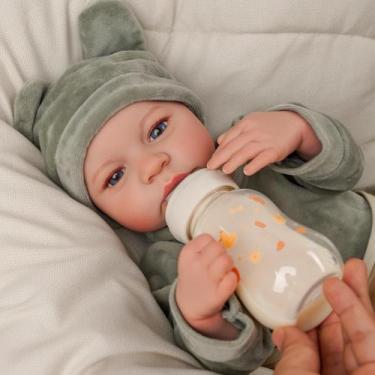 Imagem de Boneca Reborn BABESIDE Menino 46cm Articulada com Kit