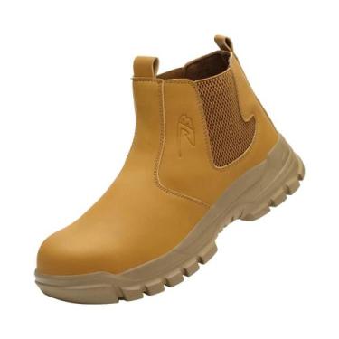 Imagem de Botas De Trabalho Masculinas Impermeáveis Com Biqueira De Aço, Anti-Im
