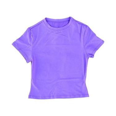 Imagem de Camiseta Esportiva Feminina De Secagem Rápida Com Manga Curta, Ajuste 