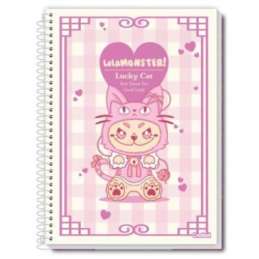 Imagem de Caderno Lala Monster Meninas Escolar Juvenil 1 Matéria 80F - Credeal, 