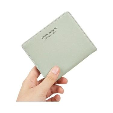 Imagem de Carteira Mini Ultra-Fina Para Mulheres, Bolsa De Cartões De Crédito Do