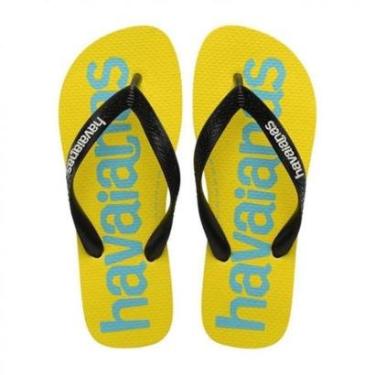 Imagem de Chinelo Havaianas Logomania Amarelo-Masculino