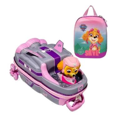 Imagem de Kit mochila diplomata maxtoy 3d patrulha canina skie com lancheira